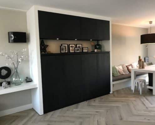 Wandkast Rob zwart fineer