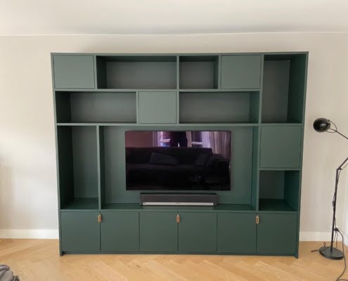 Wandkast met tv lakverf