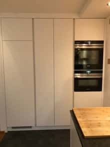 Brede kast in keuken