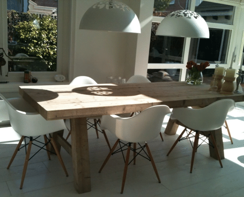 Nieuwe tafel maat