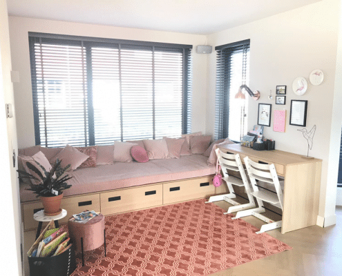 Eindresulaat bureau en daybed