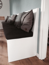 wandbank uitsparing