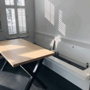 opbergruimte wandbank