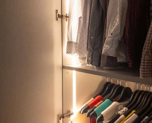 verlichting in de kledingkast