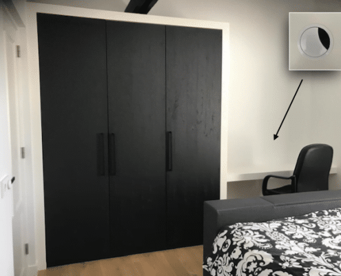 Slaapkamerkast met bureau Slaapkamerkast met bureau