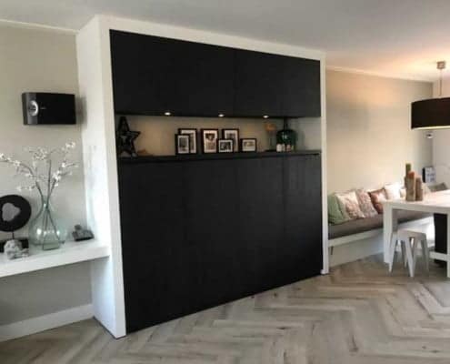 Maatwerk kast - Zwart hout