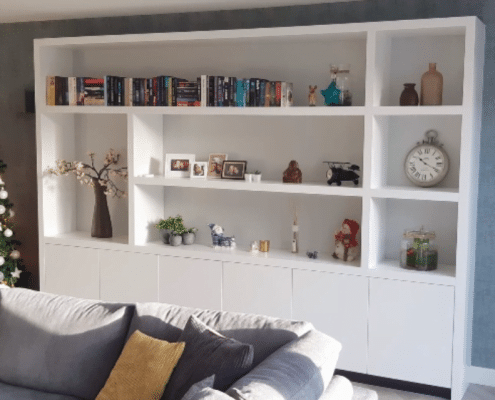 Maatwerk wandkast kostenbesparend Maatwerk wandkast kostenbesparend