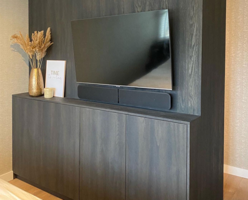 slaapkamer tv kastenwand meubel en maatwerk