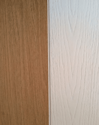 Wit gespoten fineer Wit gespoten fineer