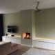 Sfeer TV kast met haard en LED verlichting