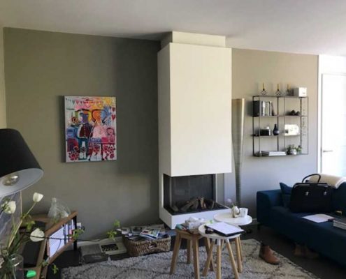 Van oude open haard naar moderne open haard Van oude open haard naar moderne open haard
