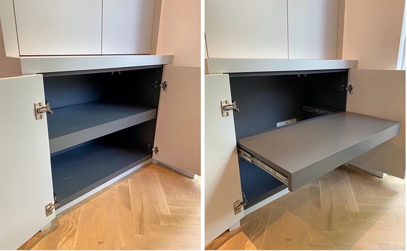 Profiteer van de vele voordelen die een maatwerk meubelstuk u te bieden heeft. Kijk voor inspiratie naar ons project in Vught, waar we een mooi totaal meubel hebben mogen realiseren.