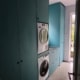bijkeuken kast voor droger en wasmachine met gootsteen wasbak